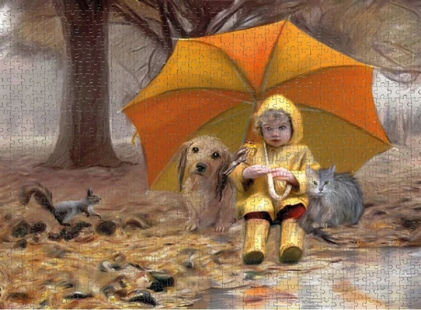 Nova 1000 Parça Puzzle - Şemsiyenin Altındaki Huzur - Resim 3