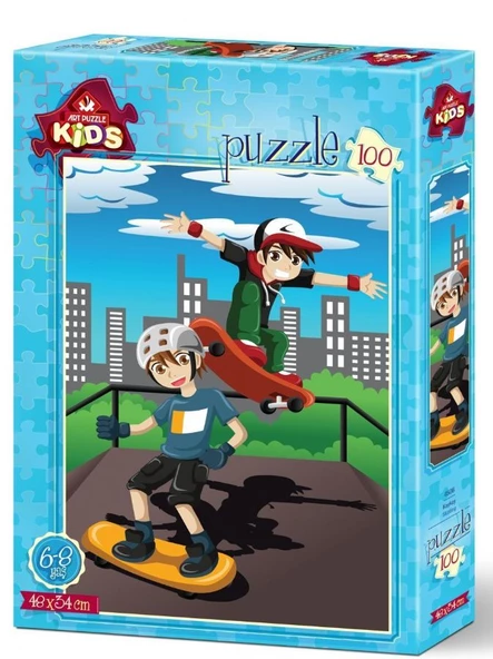 Art Kids 100 Parça Kaykay Puzzle (6-8 Yaş) ürün görseli