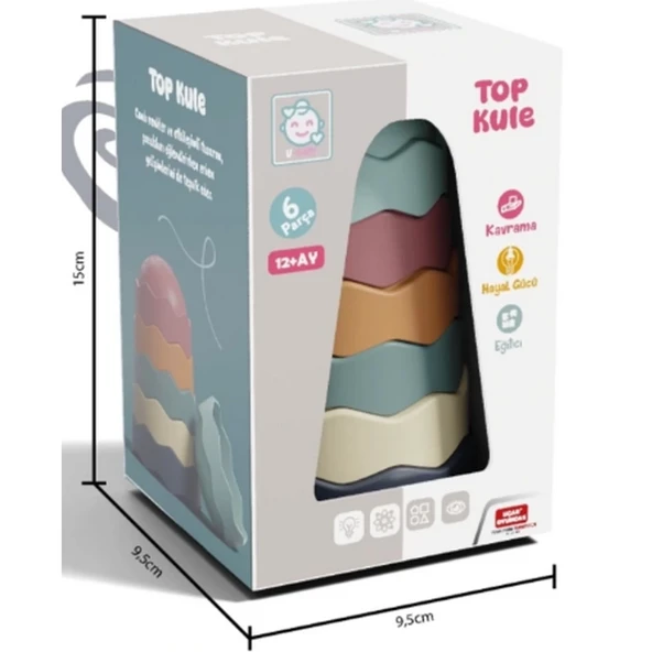 OMZ Top Kule 6 Parça Kız Erkek Çocuk Oyuncak Eğitici Oyuncaklar ürün görseli