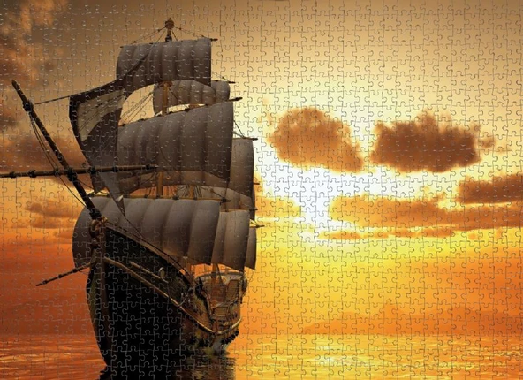 Nova 1000 Parça Yeni Ufuklara Yelken Açmak Puzzle - Resim 3