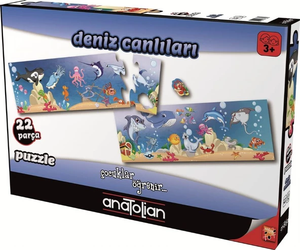 Anatolian 22 Parça Deniz Canlıları Çocuk Puzzle