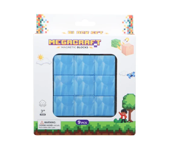OMZ Megacraft 9 Parça Buzul Blok Kız Erkek Çocuk Oyuncak Eğitici Oyuncaklar - Resim 2