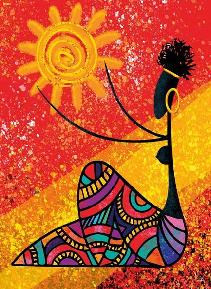 Nova Puzzle 1000 Parça Güneş ve Afrikalı Kadın - 41059 ürün görseli