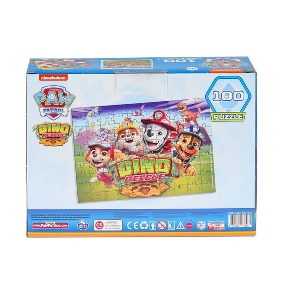 OMZ PW7823 Paw PAtrol 100 Parça Puzzle -Laço kids Kız Erkek Çocuk Oyuncak Eğitici Oyuncaklar - Resim 2