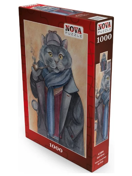 Nova 1000 Parça Gizli Görev, Dedektif Kedi Puzzle - Resim 2
