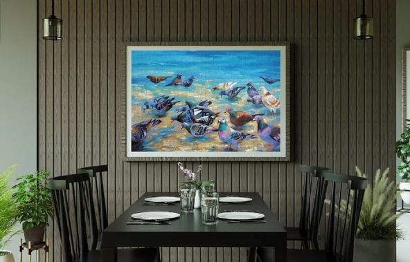 Nova 1000 Parça Plaj Güvercinleri Puzzle - Nikolay Sivenkov - Resim 4