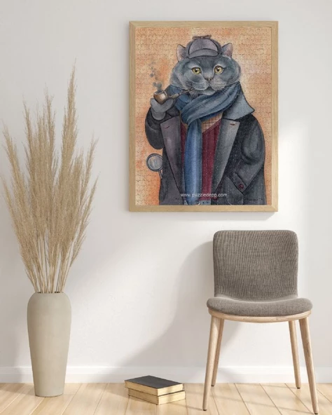 Nova 1000 Parça Gizli Görev, Dedektif Kedi Puzzle - Resim 4