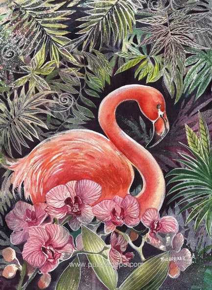 Nova 41097 Flamingo Puzzle - 1000 Parça - Tatiana Plovetskaya ürün görseli