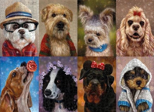Nova 1000 Parça Puzzle - Sevimli Köpek Yavruları - 3