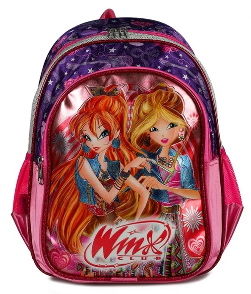 Yaygan Winx Club Pembe/Mor Kız Çocuk Okul Çantası ürün görseli
