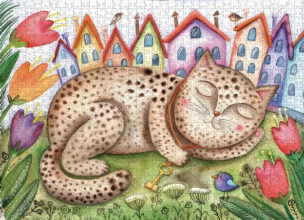 Nova Puzzle 1000 Parça Mahalle Bekçisi - Sofya Saburova - Resim 3