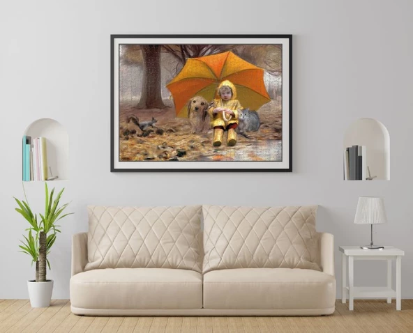 Nova 1000 Parça Puzzle - Şemsiyenin Altındaki Huzur - Resim 4