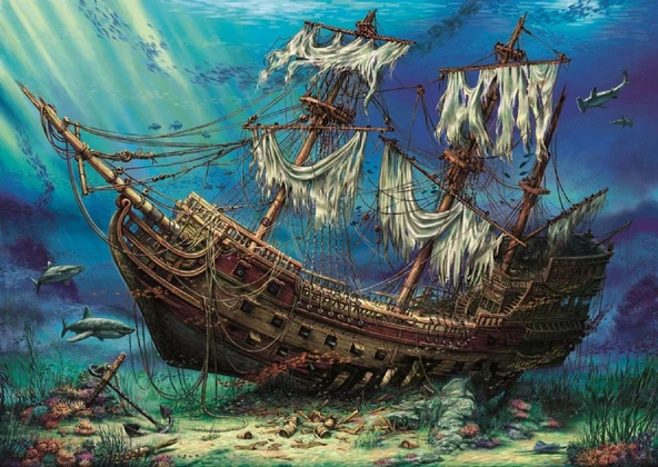 Anatolian Batık Gemi Puzzle - 1500 Parça - 4558