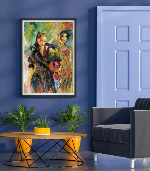 Nova 1000 Parça Kemancı Kız Puzzle - Ihar Balaikin - Resim 4