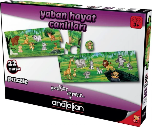Anatolian 22 Parça Yaban Hayat Canlıları Çocuk Puzzle