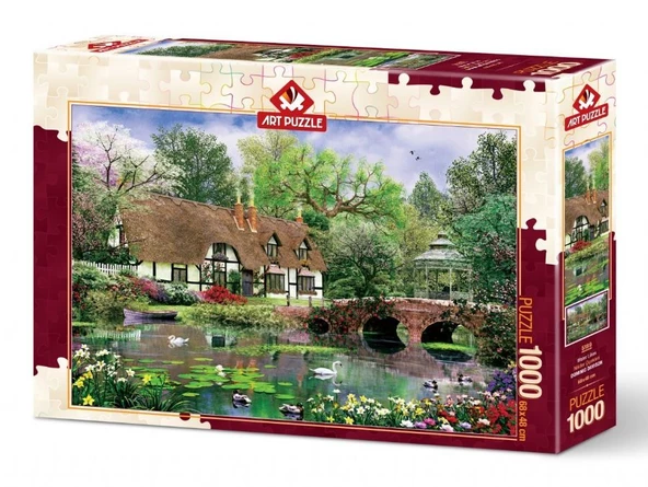 1000 Parça Nilüfer Çiçekleri Puzzle (Art 5189) - Resim 2