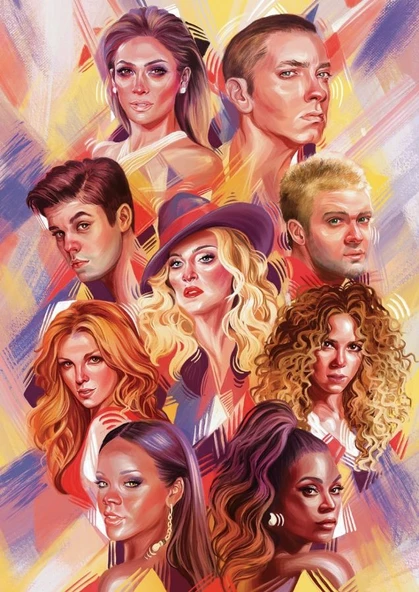 Art 2000 Parça Dünya Müzik Starları Puzzle ürün görseli