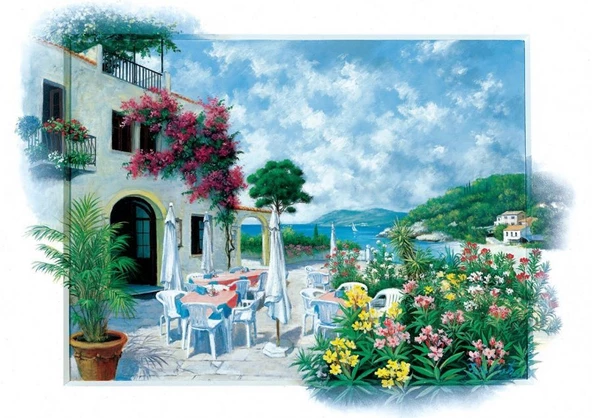 Art Puzzle 260 Parça Sahil Kafe Puzzle