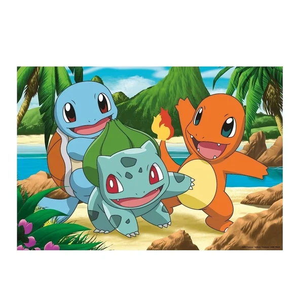 OMZ 56682 Pokemon 2x24 parça Ravensburger Puzzle Kız Erkek Çocuk Oyuncak Eğitici Oyuncaklar - Resim 2