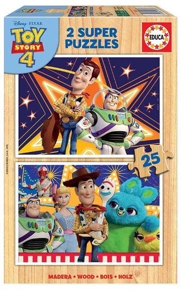Educa 2 x 25 Parça Toy Story 4 Puzzle (18083)