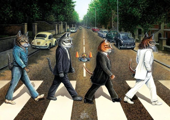 Art 1000 Parça Kedi Yolu Puzzle