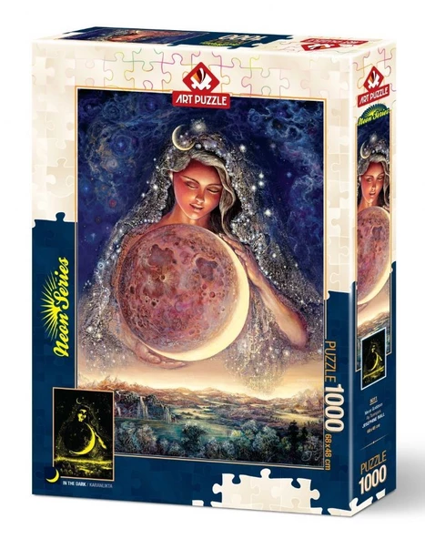 Art 1000 Parça Ay Tanrıçası Neon Puzzle - Resim 2