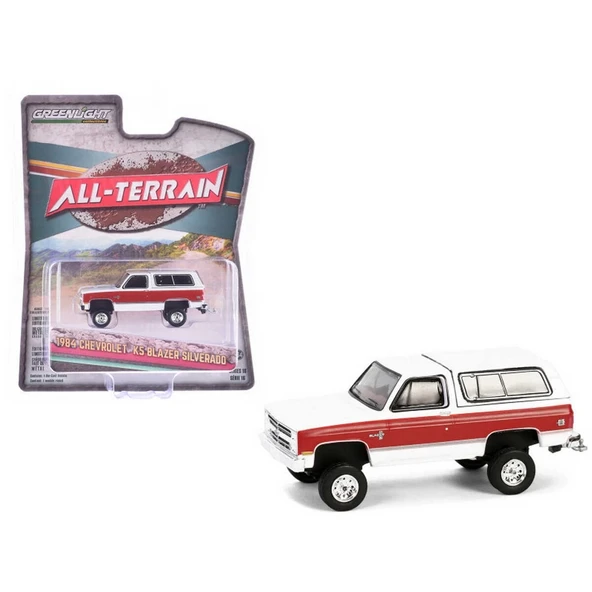 OMZ Greenlight 1/64 All-Terrain Series 16- 1984 Chevrolet K5 Blazer Silverado Kız Erkek Çocuk Oyuncak Eğ - Resim 2