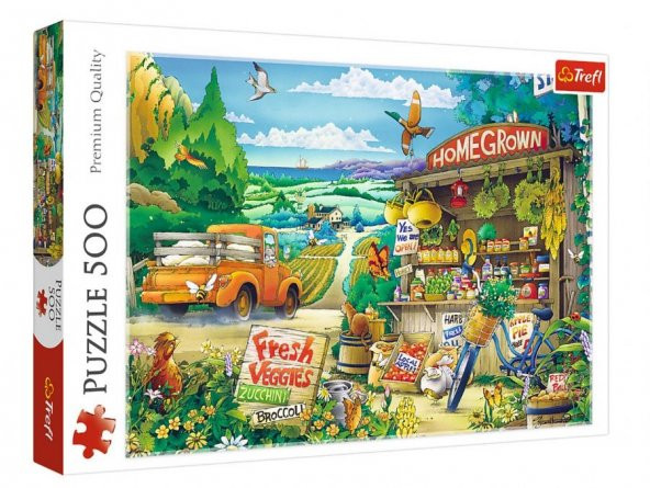 Trefl 500 Parça Köyde Bir Sabah Puzzle - 2
