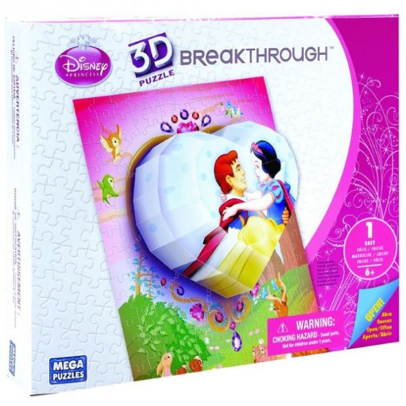 Mega Puzzle 125 parça 3 Boyutlu Puzzle Breakthrough D.Prenses Kalp