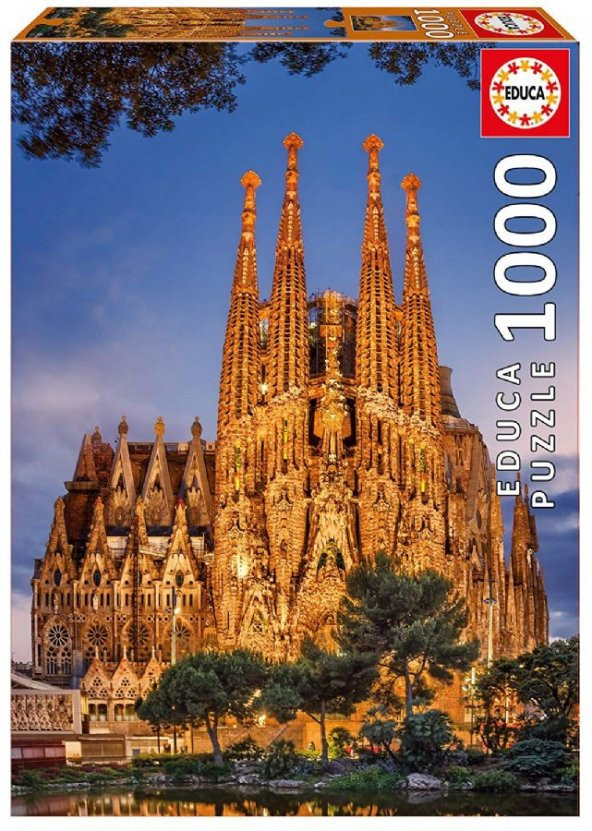 Educa (17097) 1000 Parça İspanya Sagrada Ailesi Puzzle