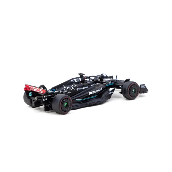 OMZ Tarmac Works X iXO Models 1/64 Mercedes-AMG F1 W14 E Performance Spanish Grand Prix 2023 #63 Kız Erk - Resim 2
