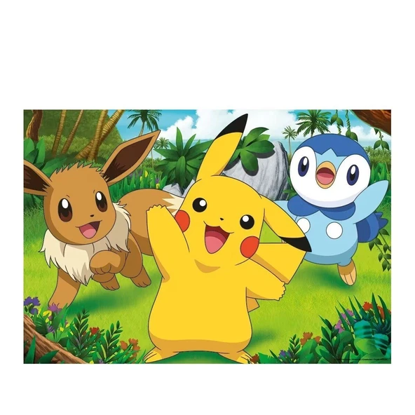 OMZ 56682 Pokemon 2x24 parça Ravensburger Puzzle Kız Erkek Çocuk Oyuncak Eğitici Oyuncaklar - Resim 3