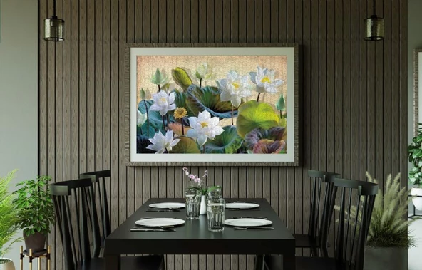 Nova Puzzle 1000 Parça Beyaz Nilüfer Çiçekleri Puzzle - 4