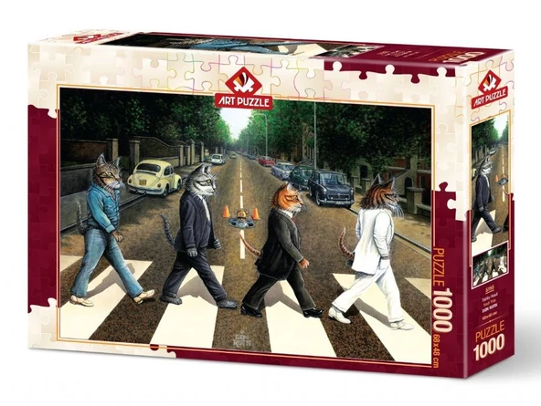Art 1000 Parça Kedi Yolu Puzzle - Resim 2
