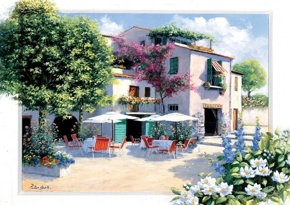 Art Puzzle 500 Parça Cafe Villa Puzzle