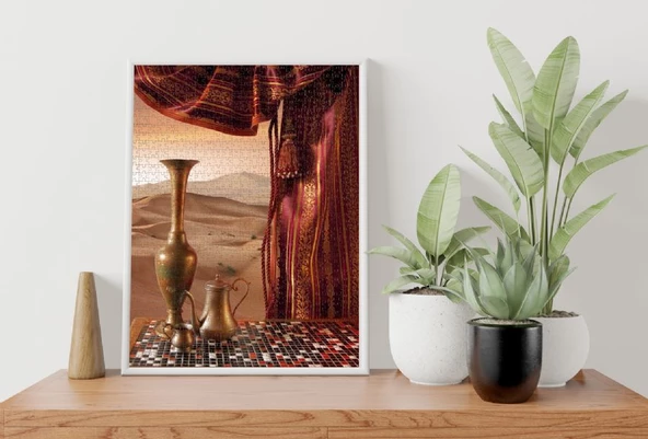 Nova Puzzle Çölde Kahve Keyfi 1000 Parça Puzzle - 4