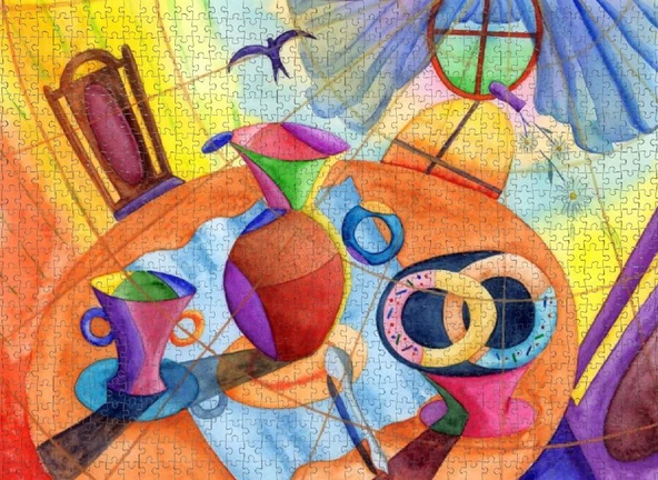 Nova Puzzle Kahvaltı Masası 1000 Parça Puzzle - Resim 3