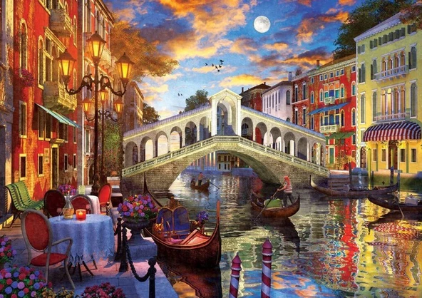 Art 1500 Parça Rialto Köprüsü Venedik Puzzle ürün görseli