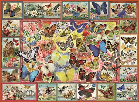 Amatolian 1000 Parça Kelebek Sürüsü Puzzle (Lots Of Butterflies) ürün görseli