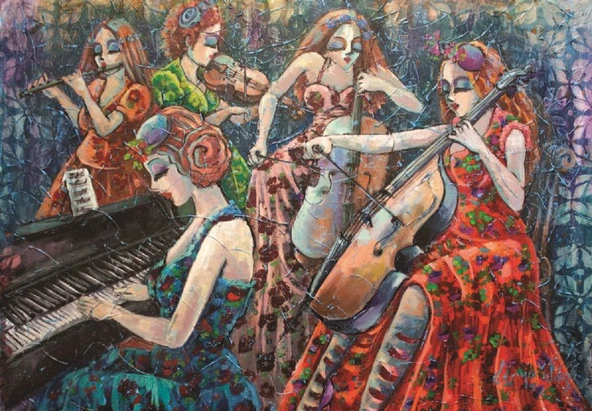 Anatolian 2x500 Parça Renkli Notalar Puzzle