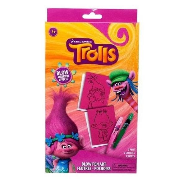 OMZ TROLLS PÜSKÜRTMELİ KALEM SETİ Kız Erkek Çocuk Oyuncak Eğitici Oyuncaklar ürün görseli 1