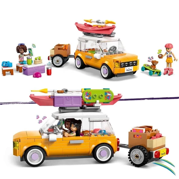 OMZ LEGO Friends Arkadaşlık Seyahat Arabası 42659 Kız Erkek Çocuk Oyuncak Eğitici Oyuncaklar - Resim 2