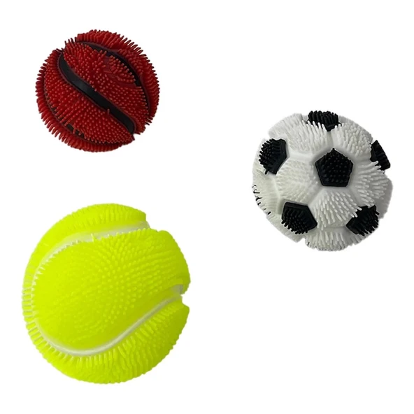 OMZ Dikenli Işıklı Çeşitli Top Kız Erkek Çocuk Oyuncak Eğitici Oyuncaklar ürün görseli