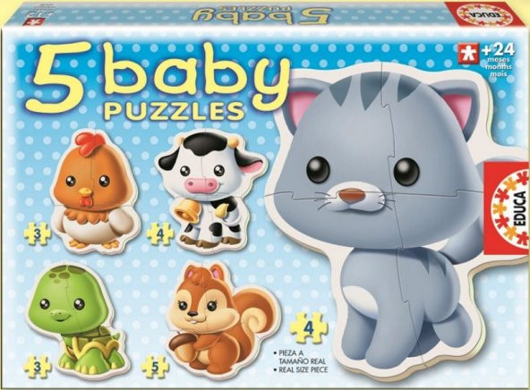 Educa Bebek Puzzle Baby Hayvanlar