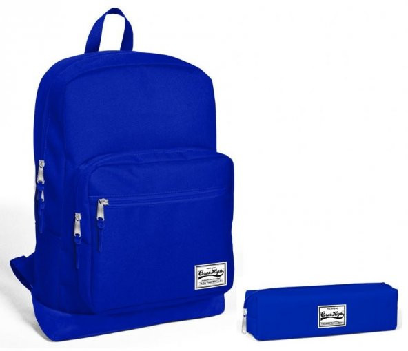 Saks Mavi 9 Yaş Üzeri Erkek Çocuk ve Genç Okul Çantası Seti (İlkokul Ortaokul Lise)