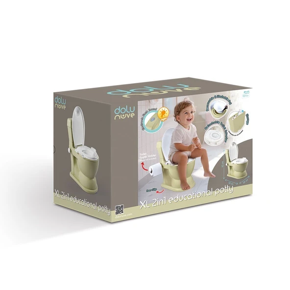 OMZ 7563 XL EĞİTİCİ KLOZET ECO YEŞİL Kız Erkek Çocuk Oyuncak Eğitici Oyuncaklar - Resim 3