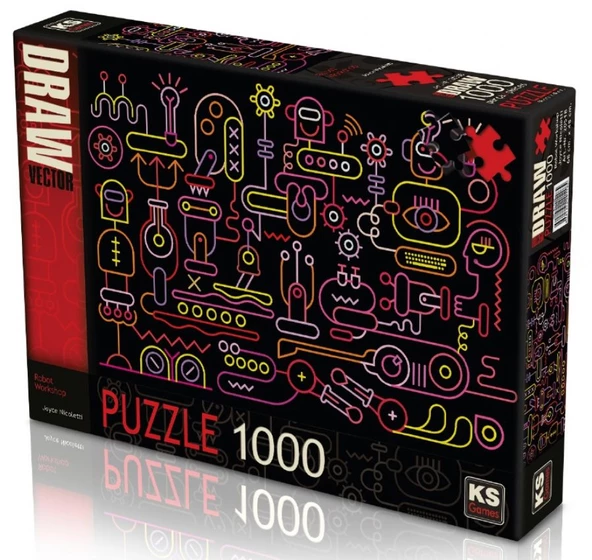 Ks Games 1000 Parça Robot Atölyesi Puzzle - 2