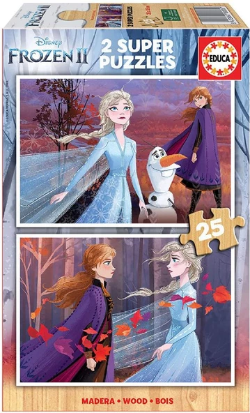 Educa 2x25 Parça Frozen 2 Yapboz - 2