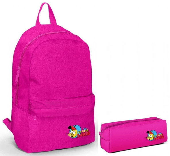 Kral Şakir Pembe Okul Çanta Seti - Kız