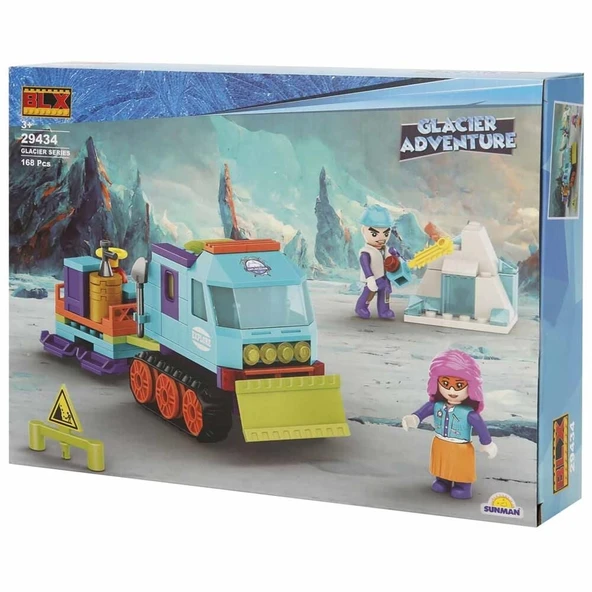 OMZ GLACİER ADVENTURE SET 2FGR 168 PRÇ LEGO Kız Erkek Çocuk Oyuncak Eğitici Oyuncaklar - Resim 3
